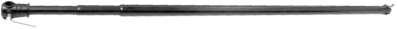 3-section aluminum made telescopic pole is adjustable from 112cm to 298cm by the twist-lock telescoping mechanism . The holes at each end of the pole can be neatly and securely mounted on the stand tops.