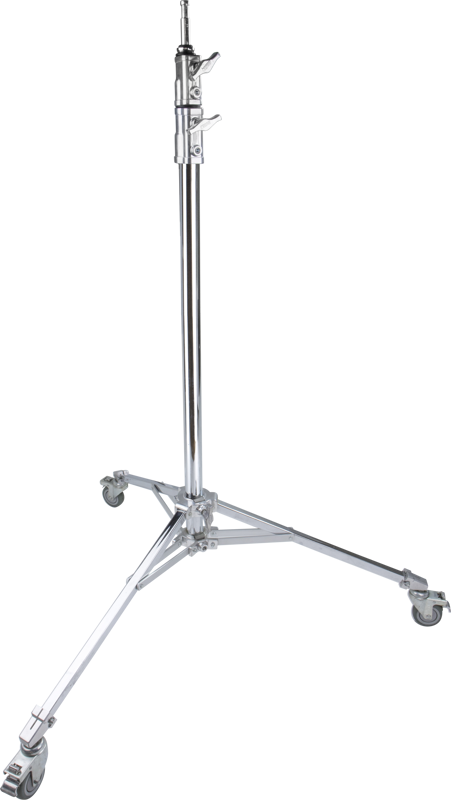 Constructed from chrome plated steel.