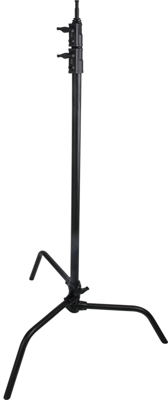 Chrome plated steel for silver. Powder coated steel for black