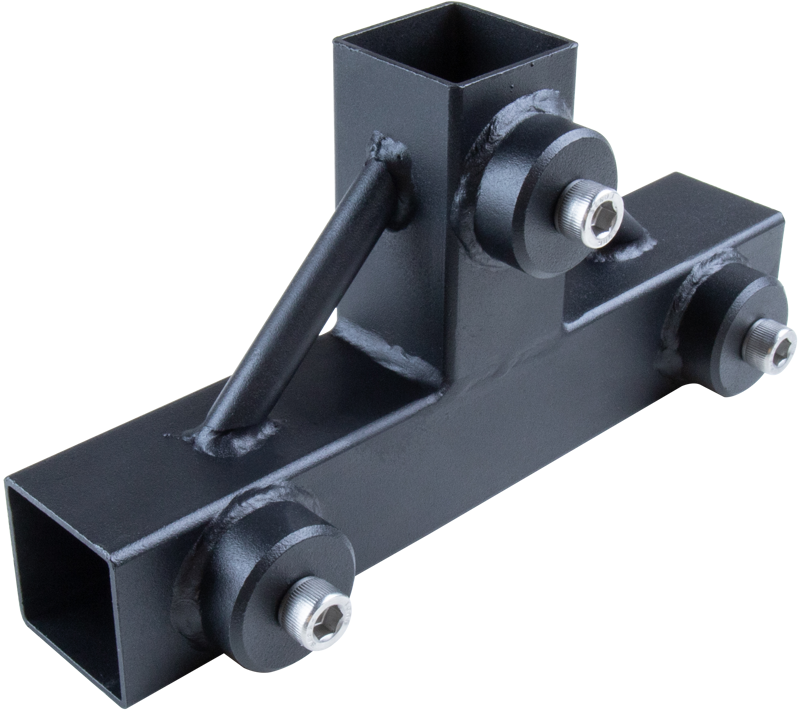 The T shape brace is designed for supporting a larger box in the middle.