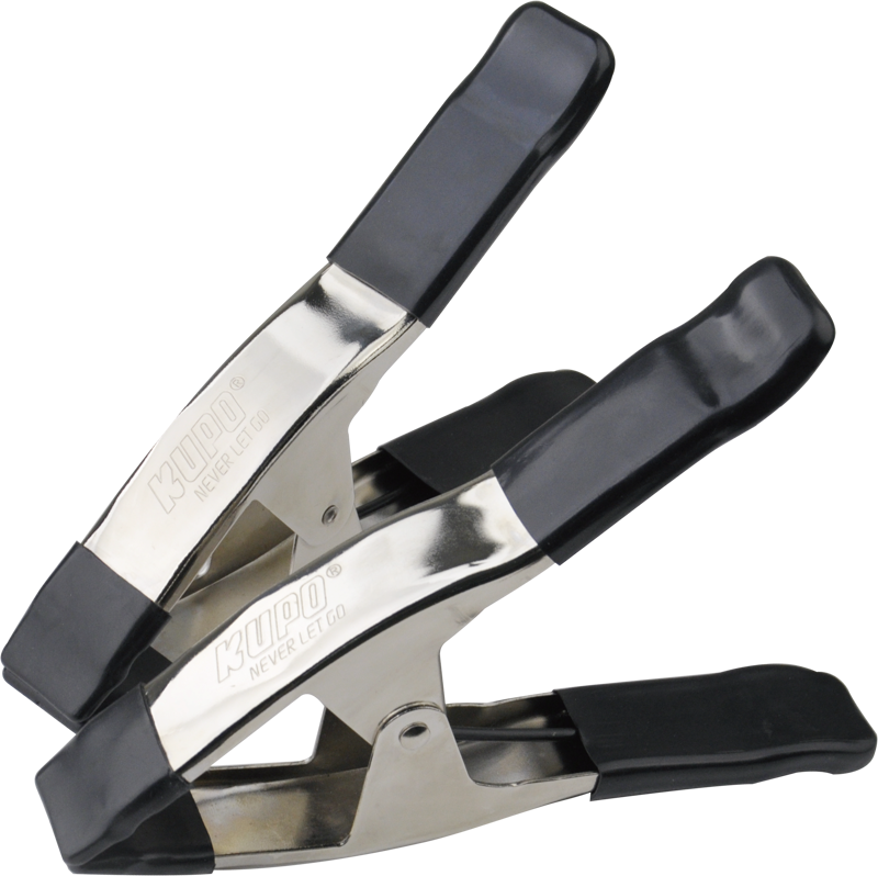 The Kupo 9" Steel Spring A Clamp is one of the most useful tools on film or photo set. The Spring Clamp is also known as an A clamp.