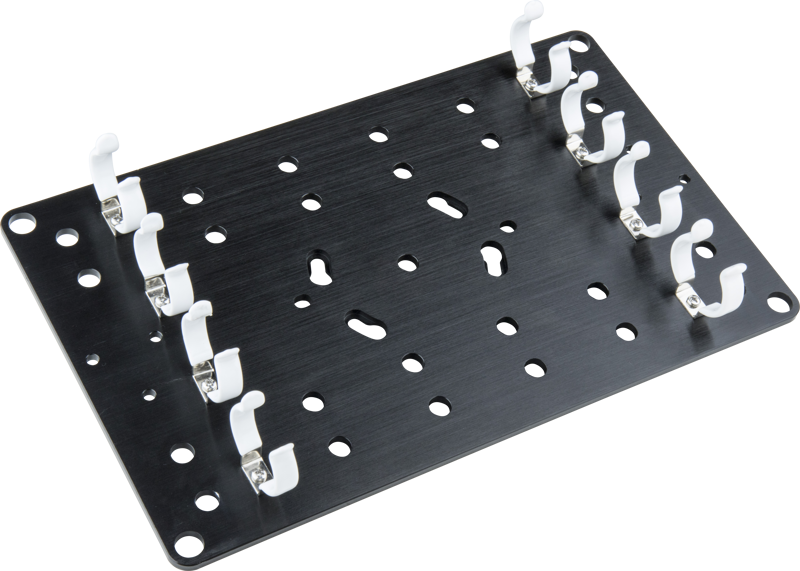 Made of lightweight aluminum.