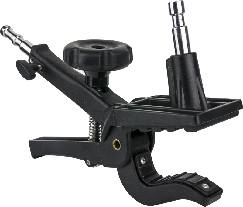 The Gaffer Grips are quick mount multi-purpose clamps that will grab on most surfaces flat or round. They reinvent the standard spring clamp by adding strength and versatility.