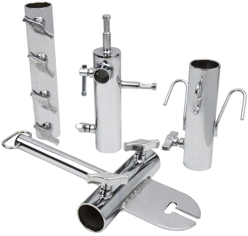 Also known as „Menace Arm” it is designed primarily to boom the set in order to hold lighting in the desired position while keeping the stand out of the shot by the safest method. It works a standard 1-1/2” schedule 40 pipe (48.3mm).