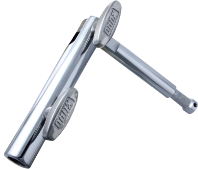 The same function as KCP-630 but with a baby receiver and baby  pin. Additional knob on the elbow keeps the lighting fixture from moving when a specific angle is needed.