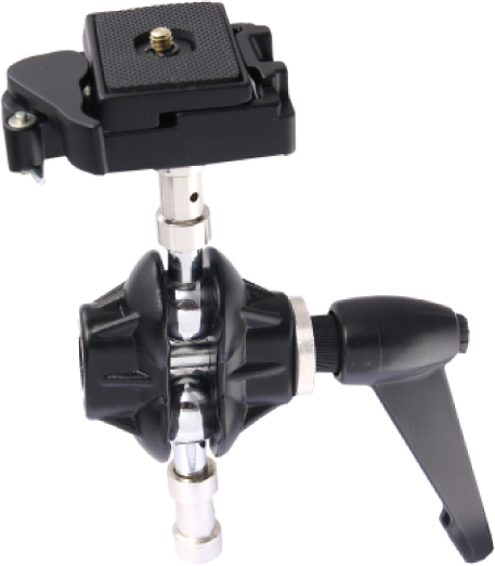 Kupo Swiveling Adapter with Quick Release Camera Mounting Plate.