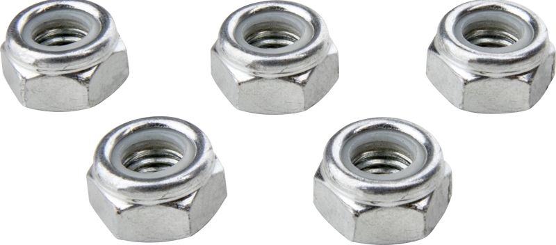 KS-176 / NYLON LOCKING NUT FOR 3/8" -16. 3/8”-16 hexagon nylon locking nut (Set of 5).