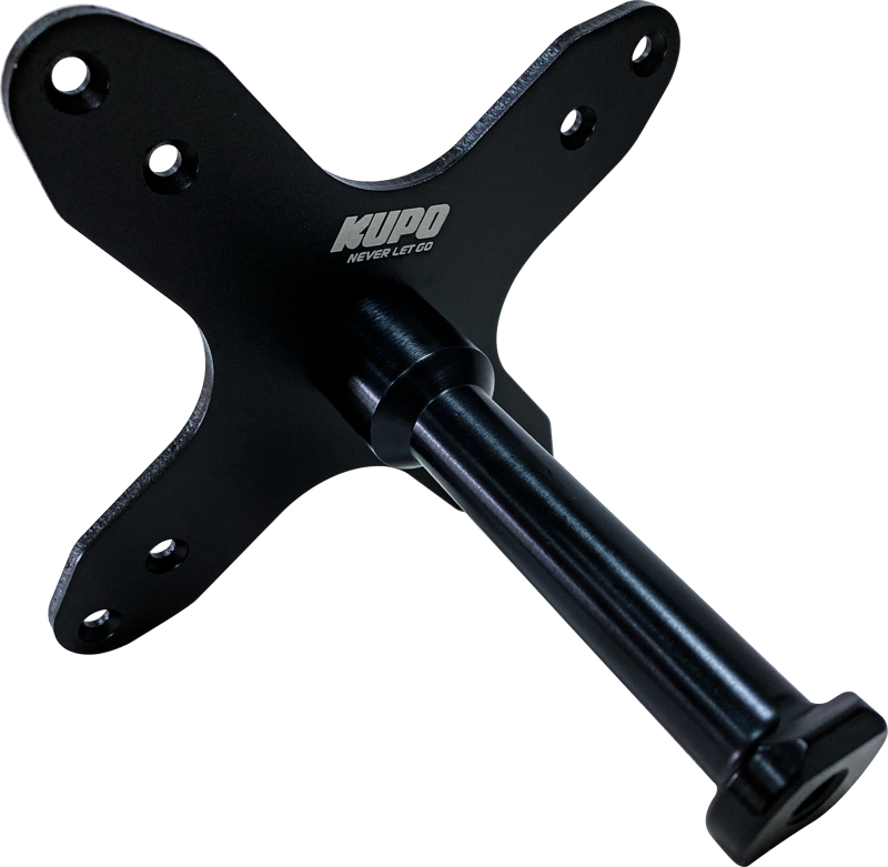 Constructed from lightweight aluminum with a black surface treatment