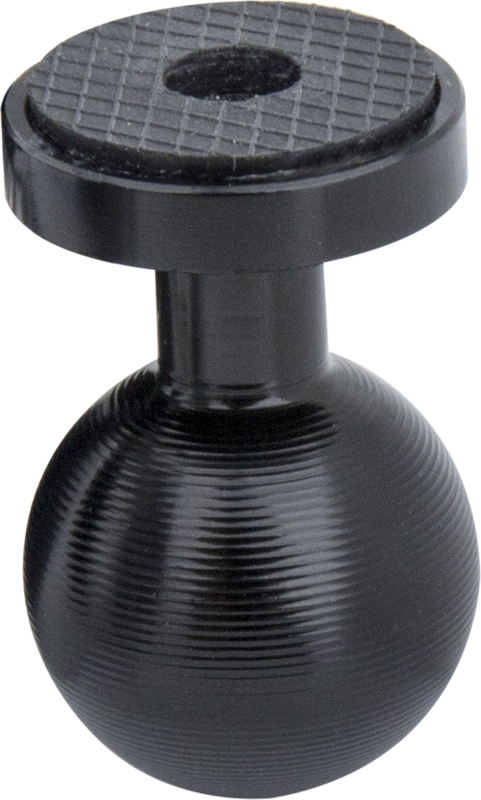 KS-403 / BALL HEAD W/ 1/4”-20 FEMALE THREAD. The double sockets and ball heads offer the ability to interchange various components for a wide range of applications in industries including lighting