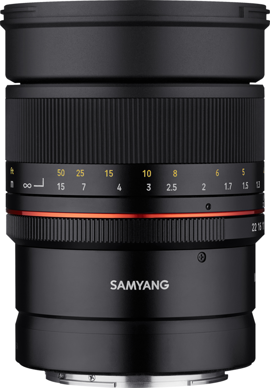 Fast 85 mm telephoto lens