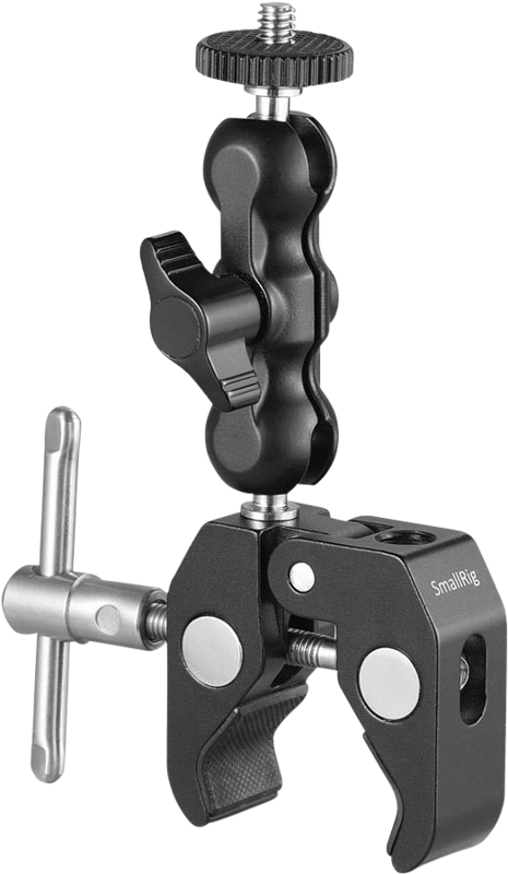 Includes Smallrig Universal Magic Arm 2163 and Super Clamp 735. It could attach monitor or video light on the other end