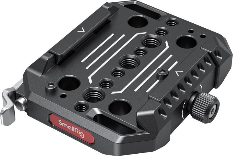 Designed for quick installation of Manfrotto quick release plate.