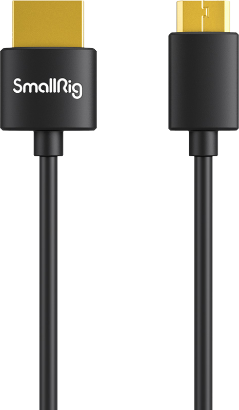 A high-quality HDMI cable (Mini HDMI to Full HDMI) specially designed for your camera rig