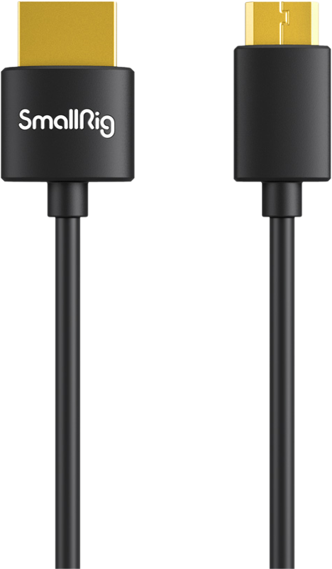 A high-quality HDMI cable (Mini HDMI to Full HDMI) specially designed for your camera rig
