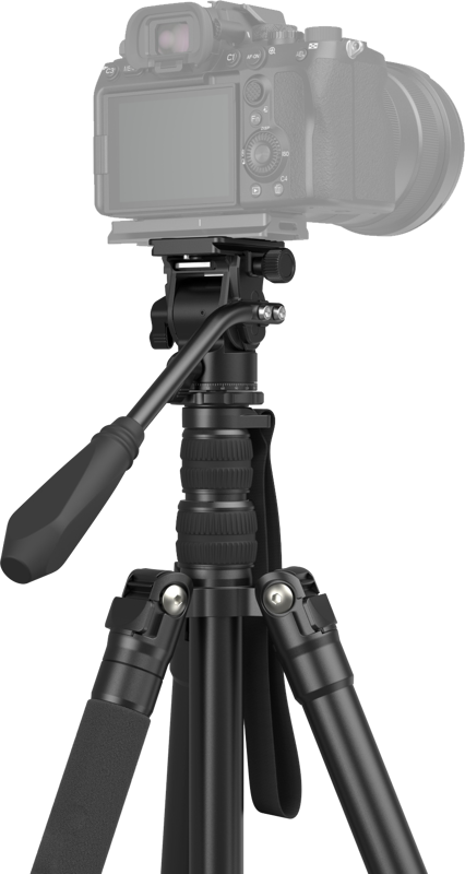 Lightweight and portable mini fluid head