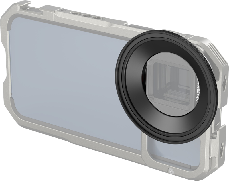 Provides a filter adapter solution to SmallRig Anamorphic lens (3578)