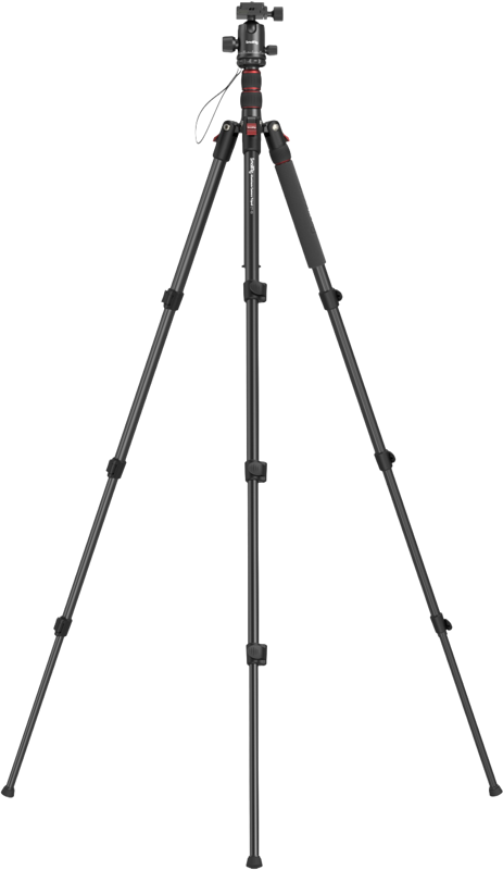 Aluminium Tridod with a max payload of 5Kg (Ballhead) and able to extend up to 180cm and fold in 43cm