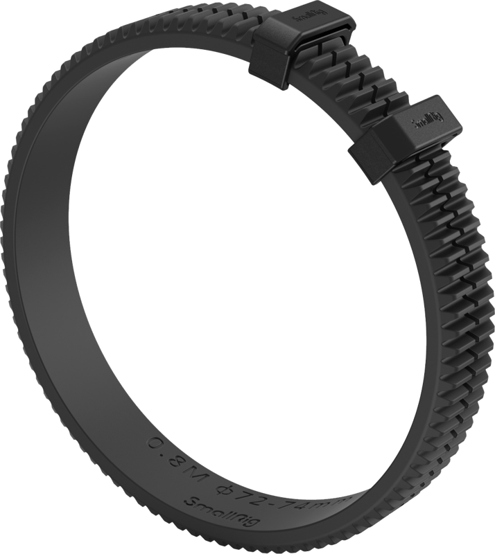 Fits DSLR and mirrorless camera lenses perfectly to work with follow focus system. It includes standardized 0.8 MOD 72-74mm / 75-77mm / 78-80mm / 81-83mm gear rings