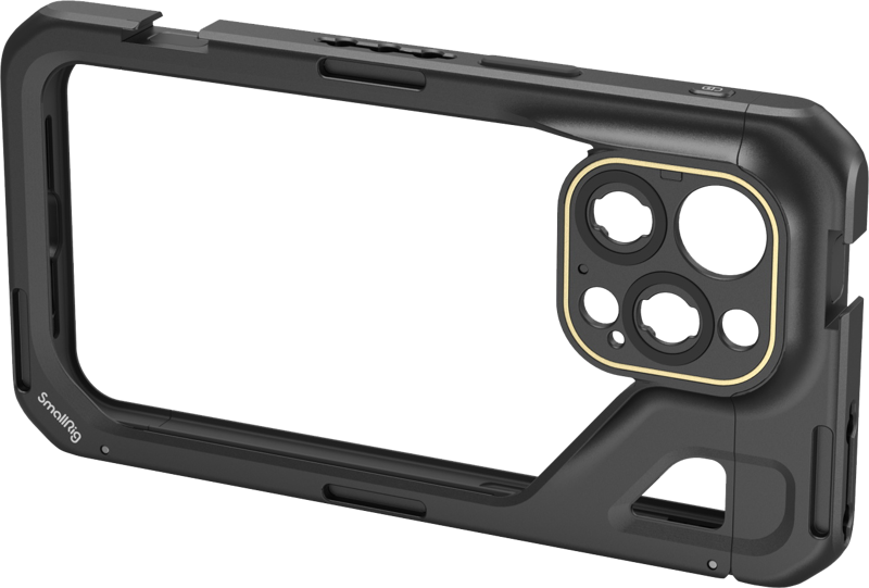 A multi-functional mobile phone cage specially designed for iPhone 15 Pro Max to realize high-quality video recording