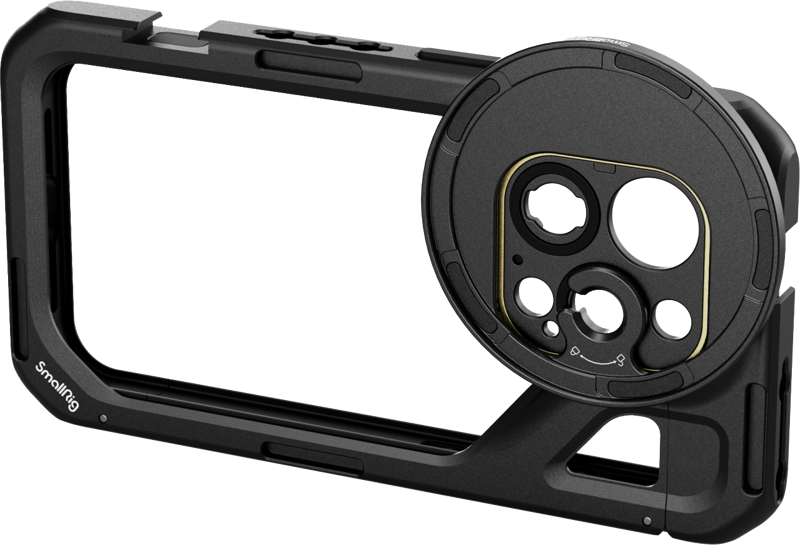 A multi-functional mobile phone cage specially designed for iPhone 15 Pro to realize high-quality video recording