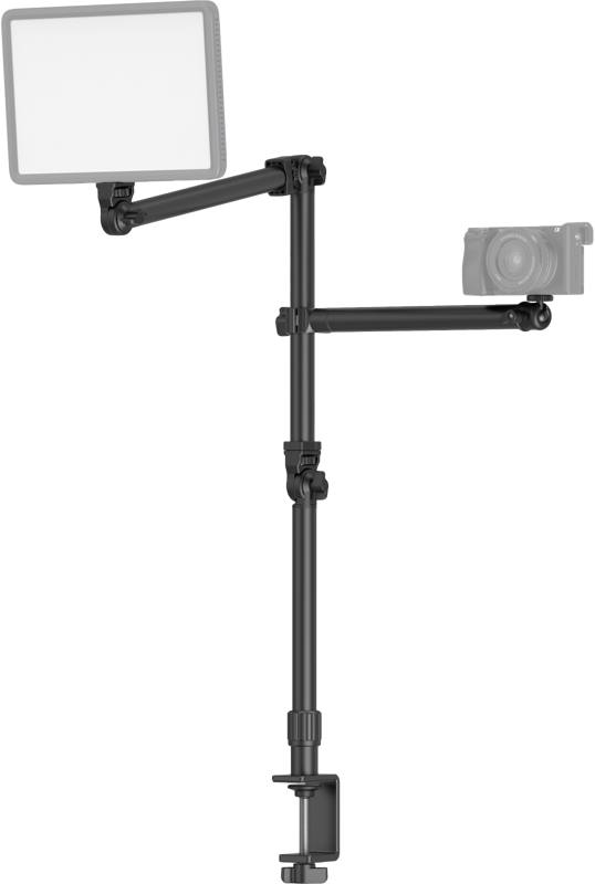 Multi-Angle Shooting - Adjustable bracket supports 360° rotation. The 3-section detachable articulated arm is flexible to combine and easy to customize and carry. Highly Compatible with 1/4 "-20 screw