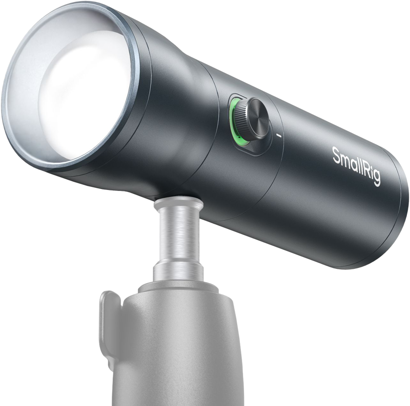 An integral component of SmallRig's portable lighting ecosystem. Crafted from aluminum alloy in a sleek dark color scheme