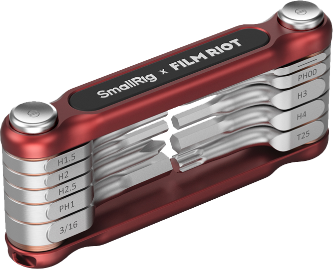 Designed specifically for photo and video creators. The 10-in-1 set features a folding design that ensures portability and convenience