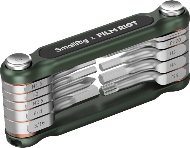 Designed specifically for photo and video creators. The 10-in-1 set features a folding design that ensures portability and convenience