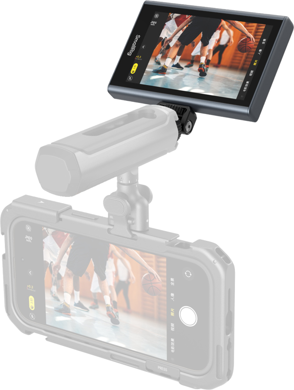 Offers a screen mirroring solution for mobile content creation. The product features a mobile phone monitor