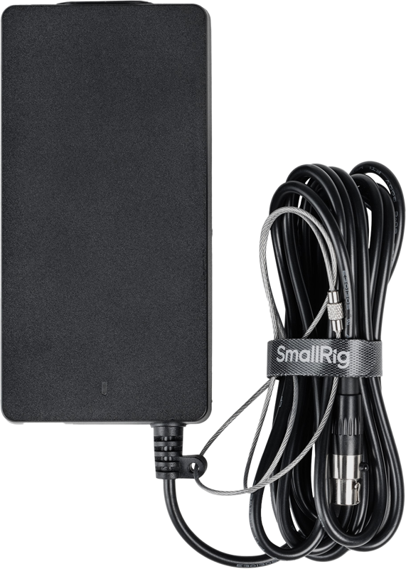 Provides wall plug power conversion for Smallrig LED Light RC 100B.