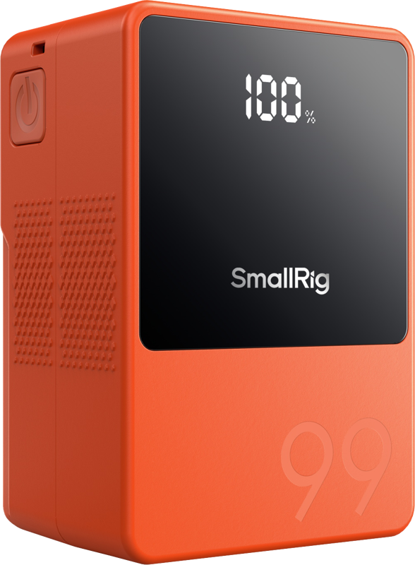 A compact V-mount battery featuring a highly integrated design that effectively reduces the battery's overall size