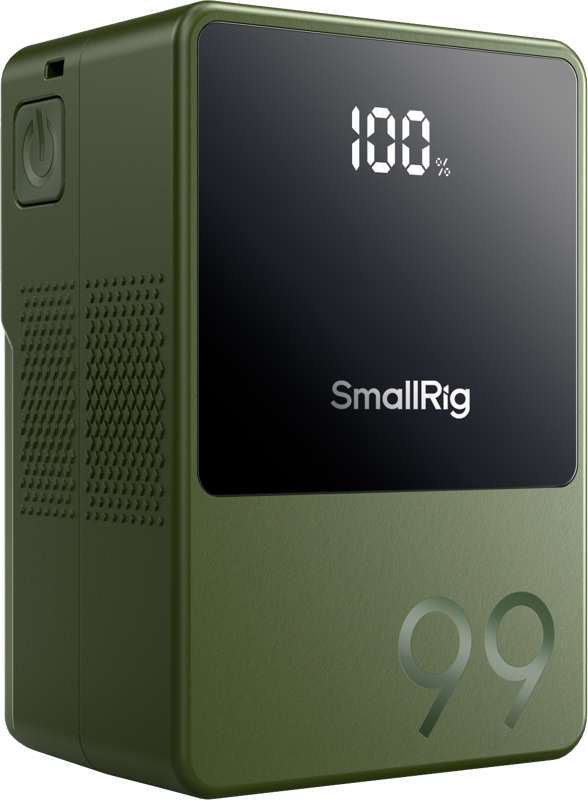 A compact V-mount battery featuring a highly integrated design that effectively reduces the battery's overall size