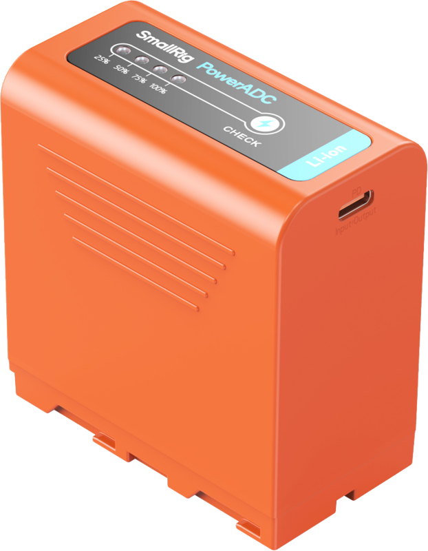 Comes with a USB-C input/output port to be charged via a portable charger