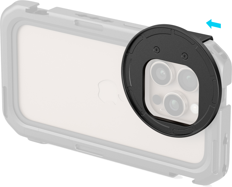 Designed to enable the magnetic attachment of 67mm filters by sliding securely into the side groove of the cage