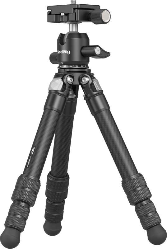 A pocket carbon fiber tripod designed for professional photographers. Compact and delicate yet powerful and stable