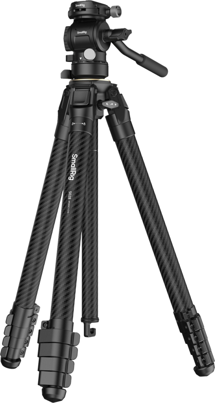A lightweight video tripod designed for travel photography users