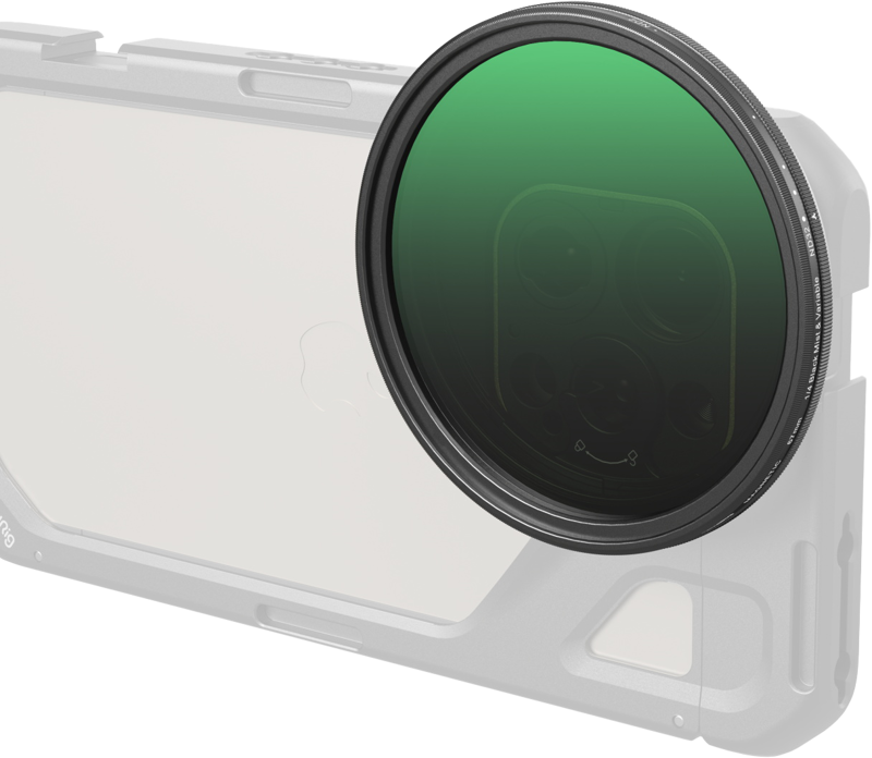 Combines features of a VND filter that provides adjustable dimming and optimal exposure for various video scenarios and professional photography needs