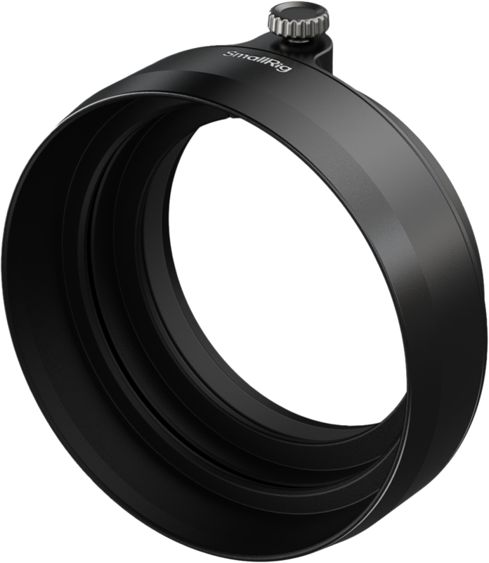 Designed to protect your camera lens from stray light that can compromise image quality. It securely attaches to the front of the lens with a thumbscrew