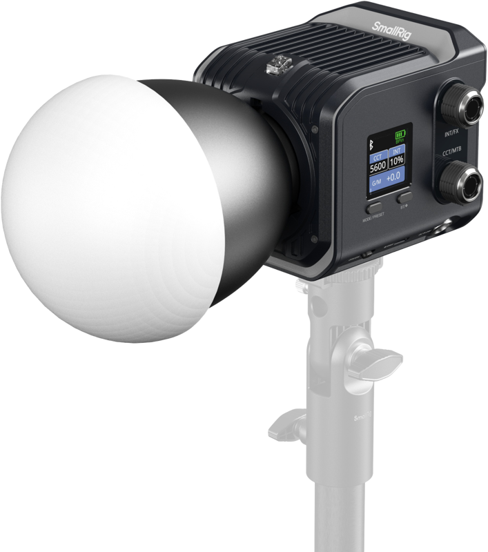 This innovative light features a sleek cubic design and an efficient in-house cooling system. Compact and lightweight