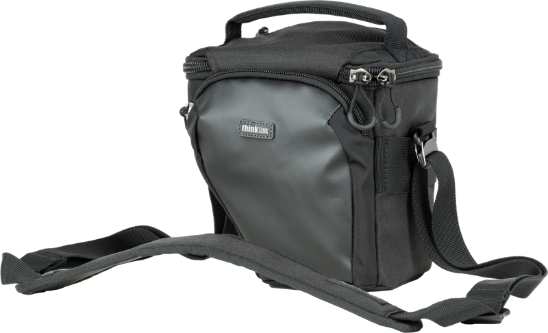 Unique holster developed specifically for a compact mirrorless body