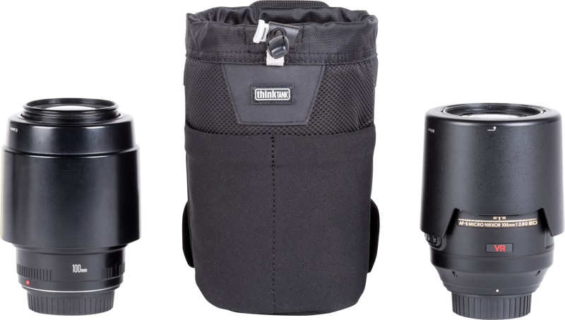 Modular belt pouch for regular and smaller zoom lenses