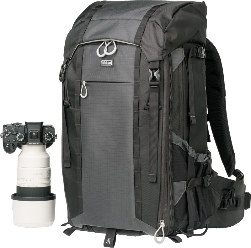 The FirstLight+ backpacks are designed fortraveling outdoor photographers. Built for extended days of travel