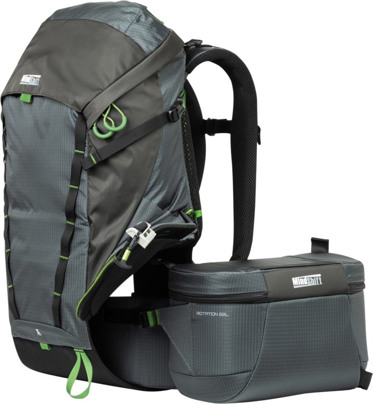 Rotation180® technology enables photographers to quickly access their camera without taking off the backpack.Simply rotate the integrated belt pack to the front of your body and your camera is at your fingertips. Snap the shot