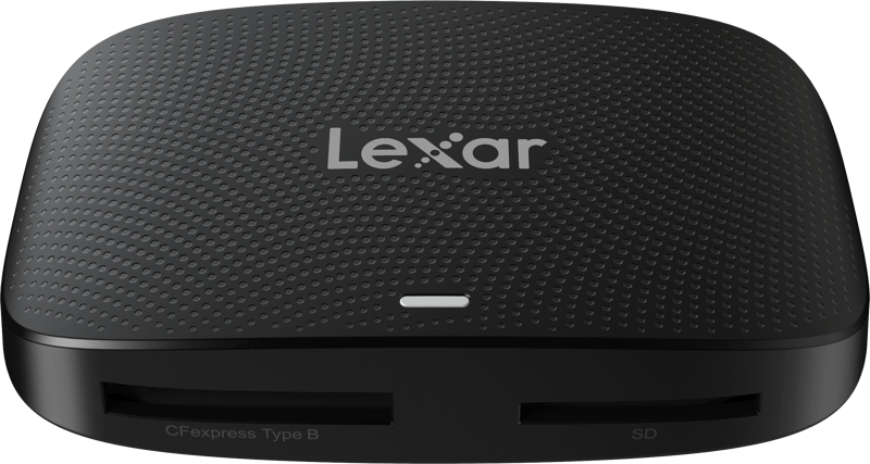 The Professional CFexpress Type B &amp SD USB 3.2 Gen 2 Reader lets you use one port to offload from two cards at once. And transfer speeds up 10Gbps and a design that leverages USB 3.2 Gen 2 speeds will fast-track your workflow too.
