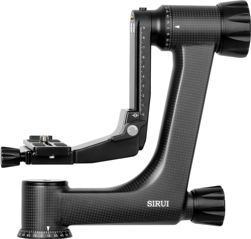 Professional carbon fiber gimbal head