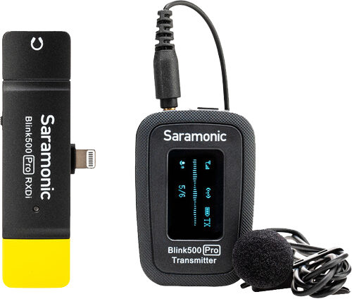 Blink 500 Pro B3 (TX+RX DI): kit with one lightning receiver and one transmitter.