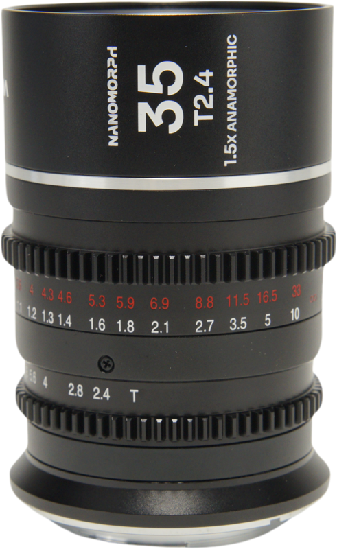 The Laowa Nanomorph 35mm T2.4 1.5X S35 (Silver) is a compact and lightweight anamorphic cine lens designed for Super35 cinema cameras. Offering a 1.5x anamorphic squeeze