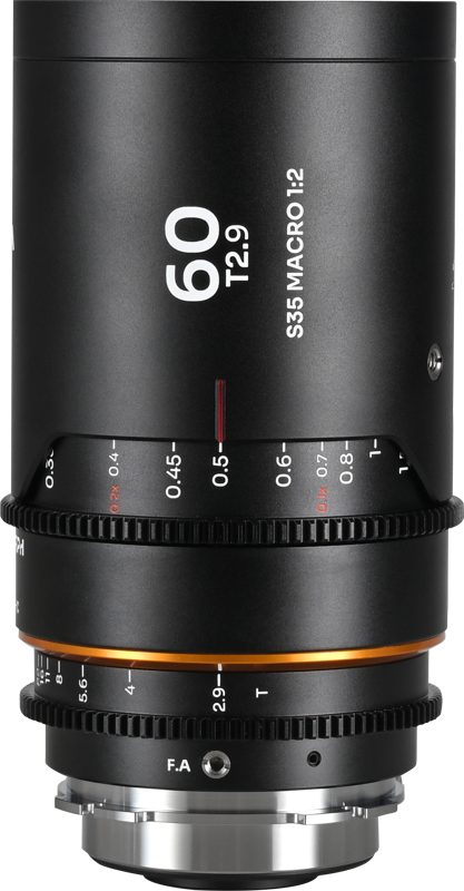 The Laowa Nanomorph 60mm T2.9 1.5X S35 Macro is a unique anamorphic lens that combines the cinematic aesthetics of anamorphic imaging with close-up macro capabilities. Designed for Super 35 sensors