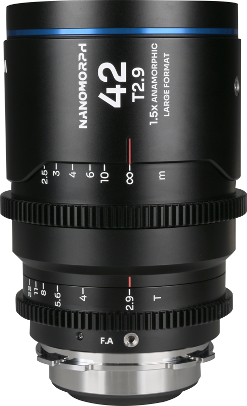 Laowa introduces the Nanomorph LF 42mm T2.9 1.5X anamorphic lens
