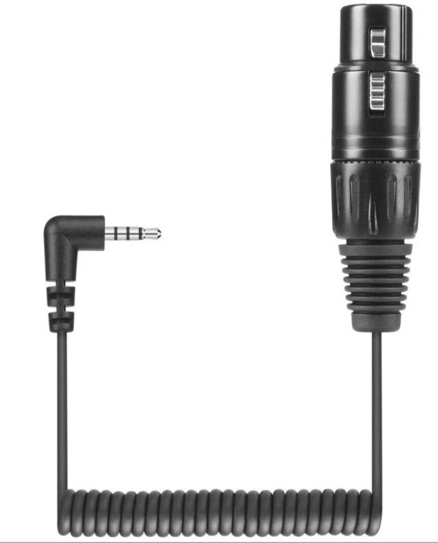 SENNHEISER KA 600 I Cable for connecting MKE 600 (XLR-3F connector) to iPad, iPhone (4-pin minijack connector)